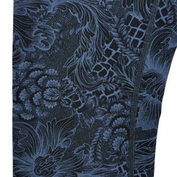 Lululemon Wunder Under Low-Rise Tight 28" Nouveau Mach Blue Black Size 6 - Picture 6 of 10
